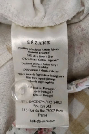 Short Sézane Beige en Lin