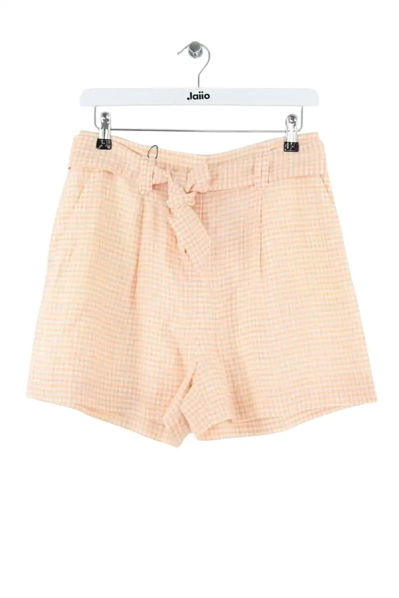 Short Sézane Orange en Lin, taille M - Seconde Main