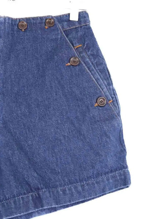 Short Soeur Bleu en Coton