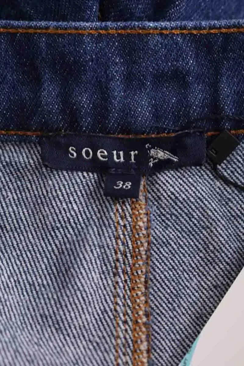 Short Soeur Bleu en Coton