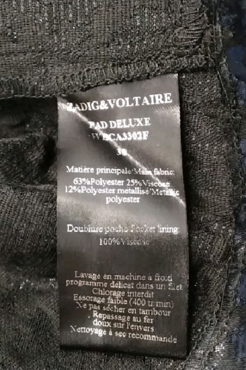 Short Zadig & Voltaire Marine en Polyester