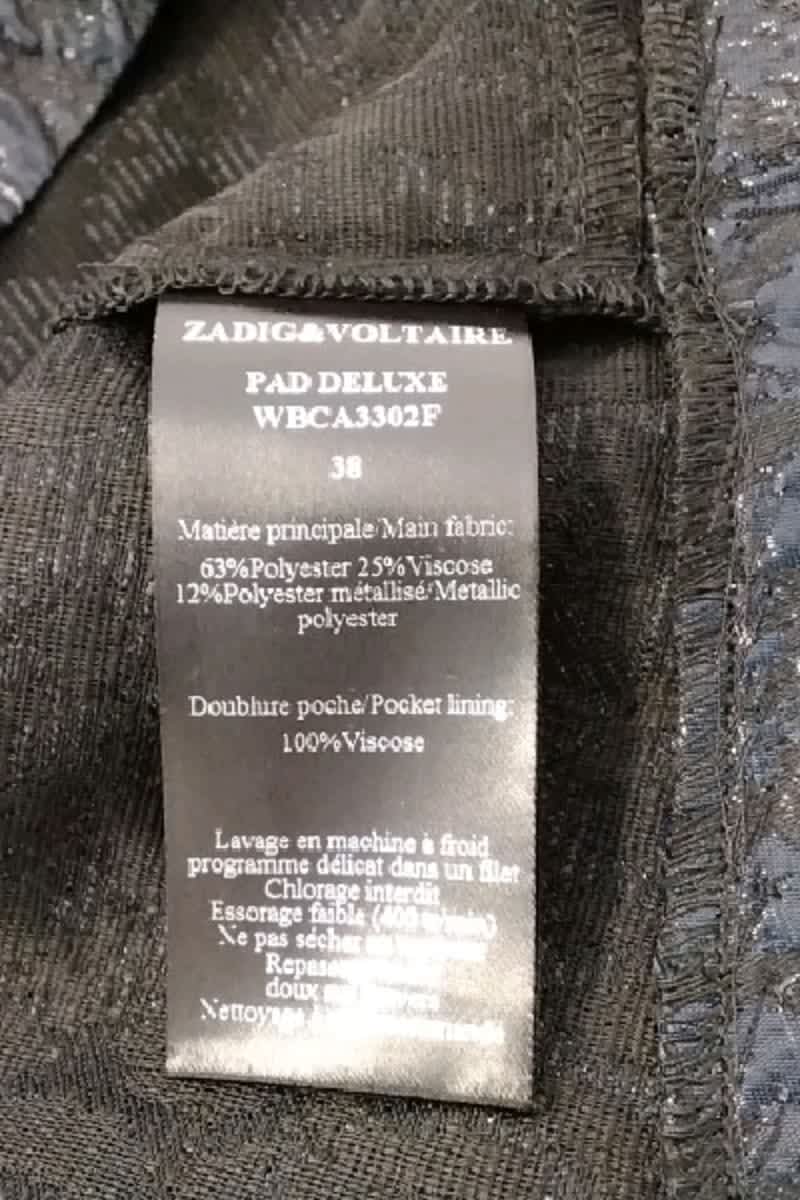 Short Zadig & Voltaire Marine en Polyester