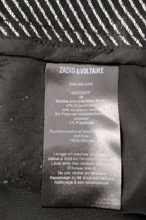 Short Zadig & Voltaire Noir en Polyester