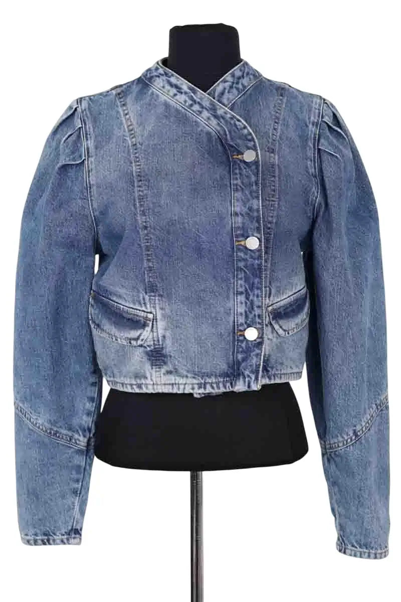 Veste Ba&Sh Bleu en Coton, taille S - Seconde Main