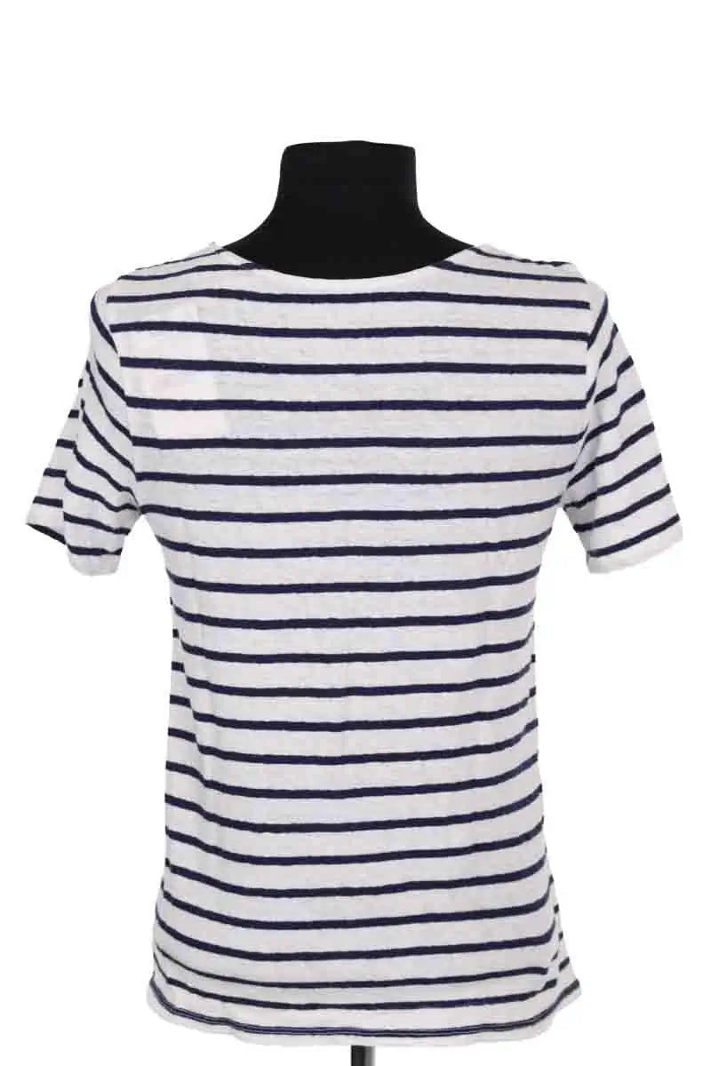 T-shirt Sézane Blanc en Lin