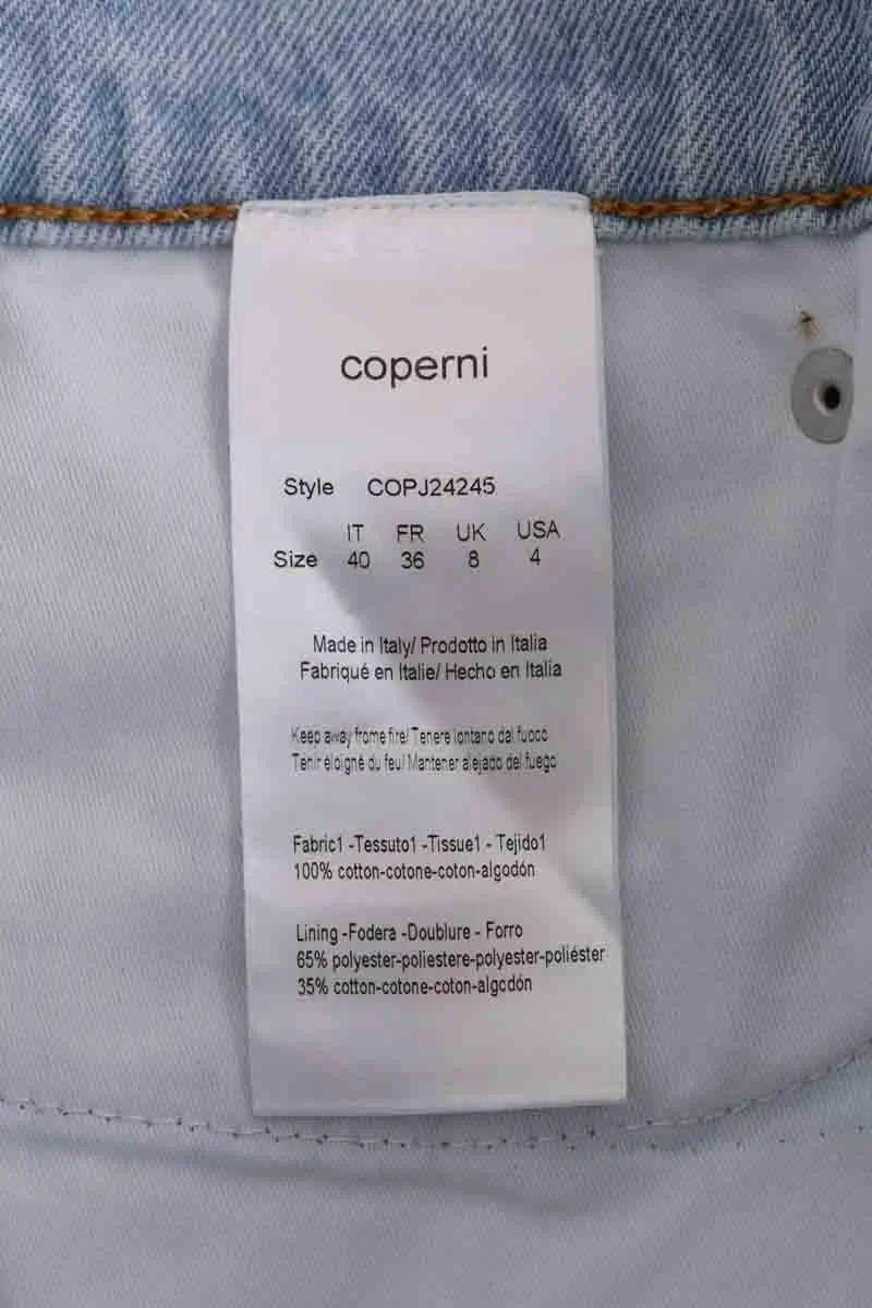 Mini jupe Coperni Bleu en Coton