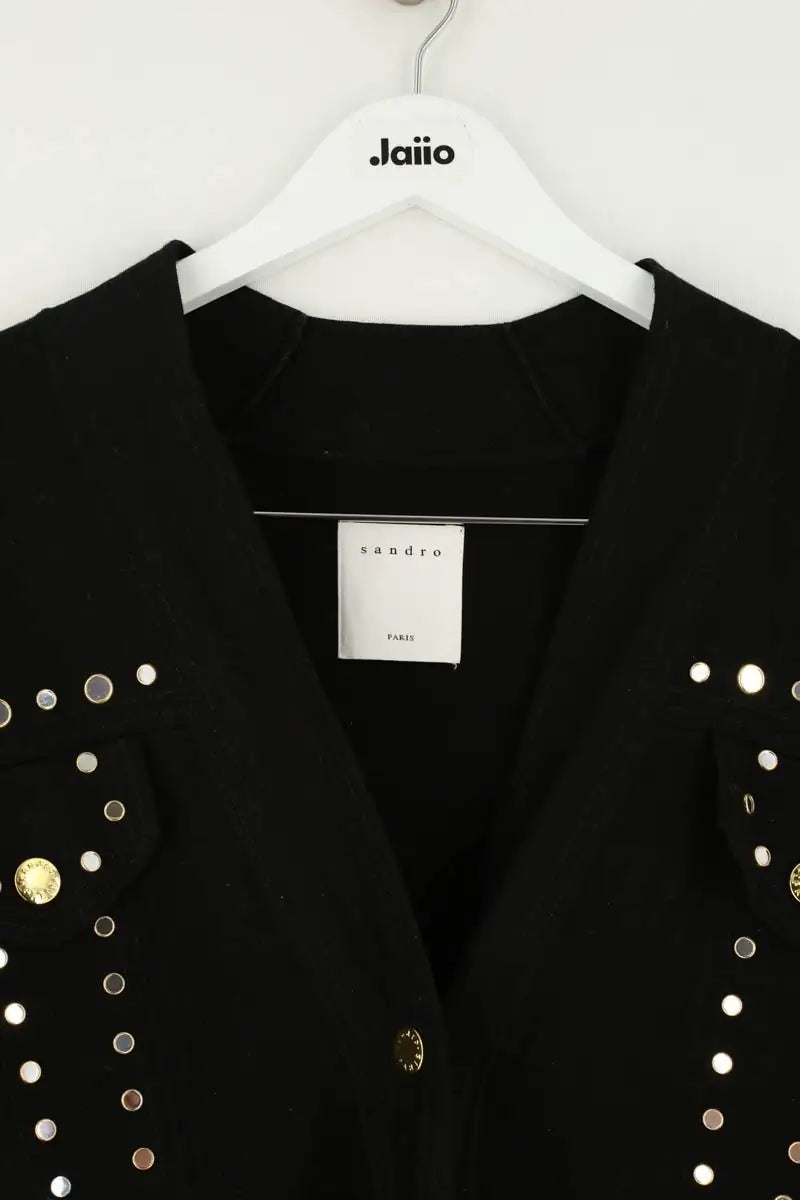 Cardigan Sandro Noir en Viscose