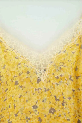 Top sans manche The Kooples Jaune en Soie