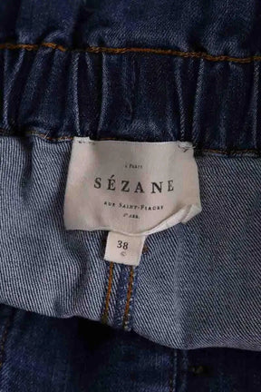Mini short Sézane Bleu en Coton