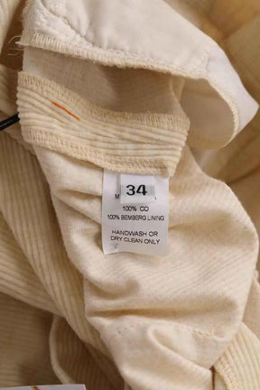 Pantalon droit Maryam Nassir Zadeh Jaune en Coton