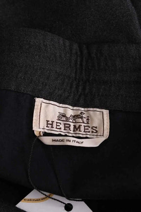 Pantalon Hermès Anthracite en Laine