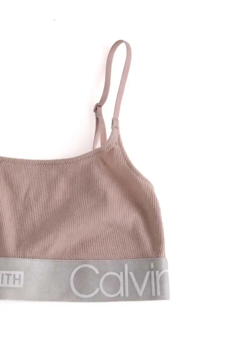 Soutien-gorge Calvin Klein Beige en Coton