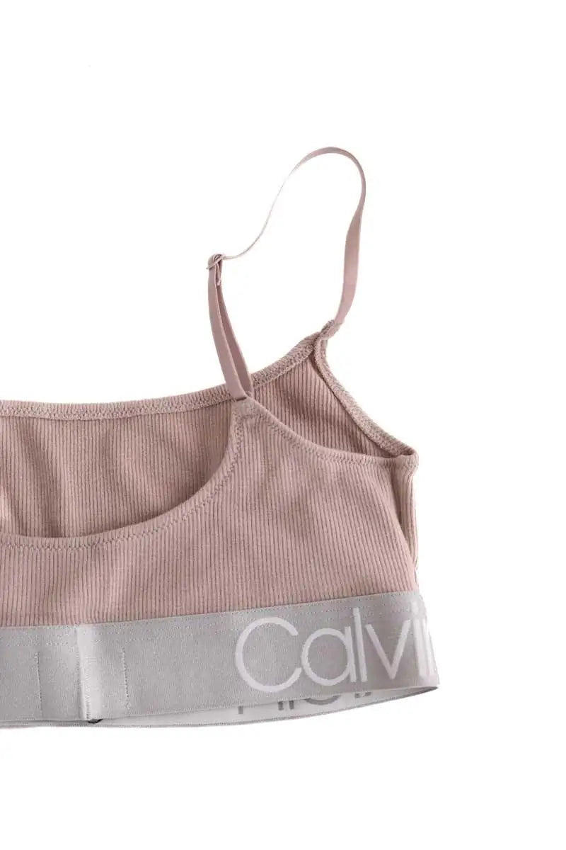 Soutien-gorge Calvin Klein Beige en Coton