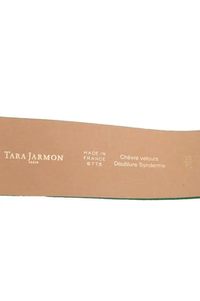 Ceinture en cuir Tara Jarmon Vert en Cuir