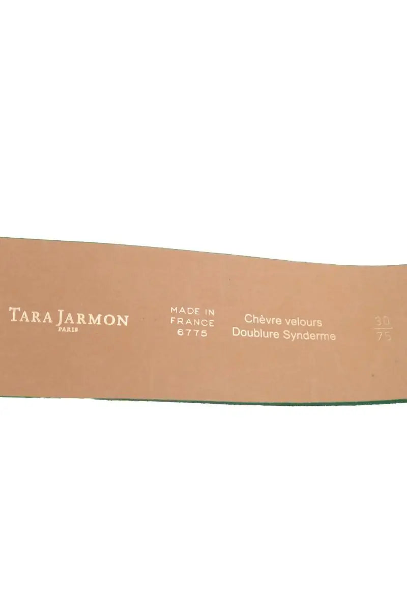 Ceinture en cuir Tara Jarmon Vert en Cuir