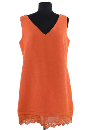 Robe Sandro Orange en Synthétique, taille M - Seconde Main