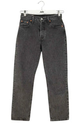 Jean droit W23 L26 Levi's 501 Anthracite en Coton, taille XS - Seconde Main