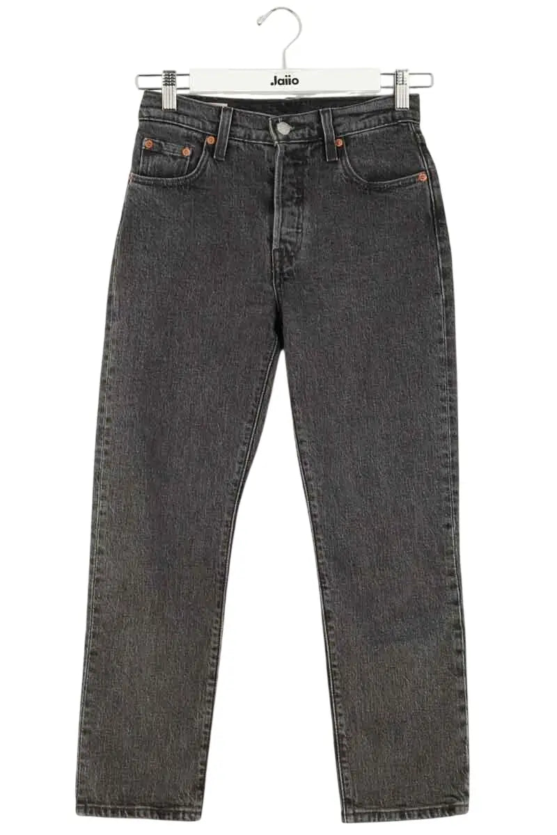 Jean droit W23 L26 Levi's 501 Anthracite en Coton, taille XS - Seconde Main