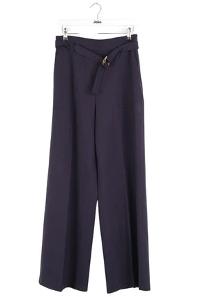 Pantalon droit Maje Marine en Synthétique, taille M - Seconde Main
