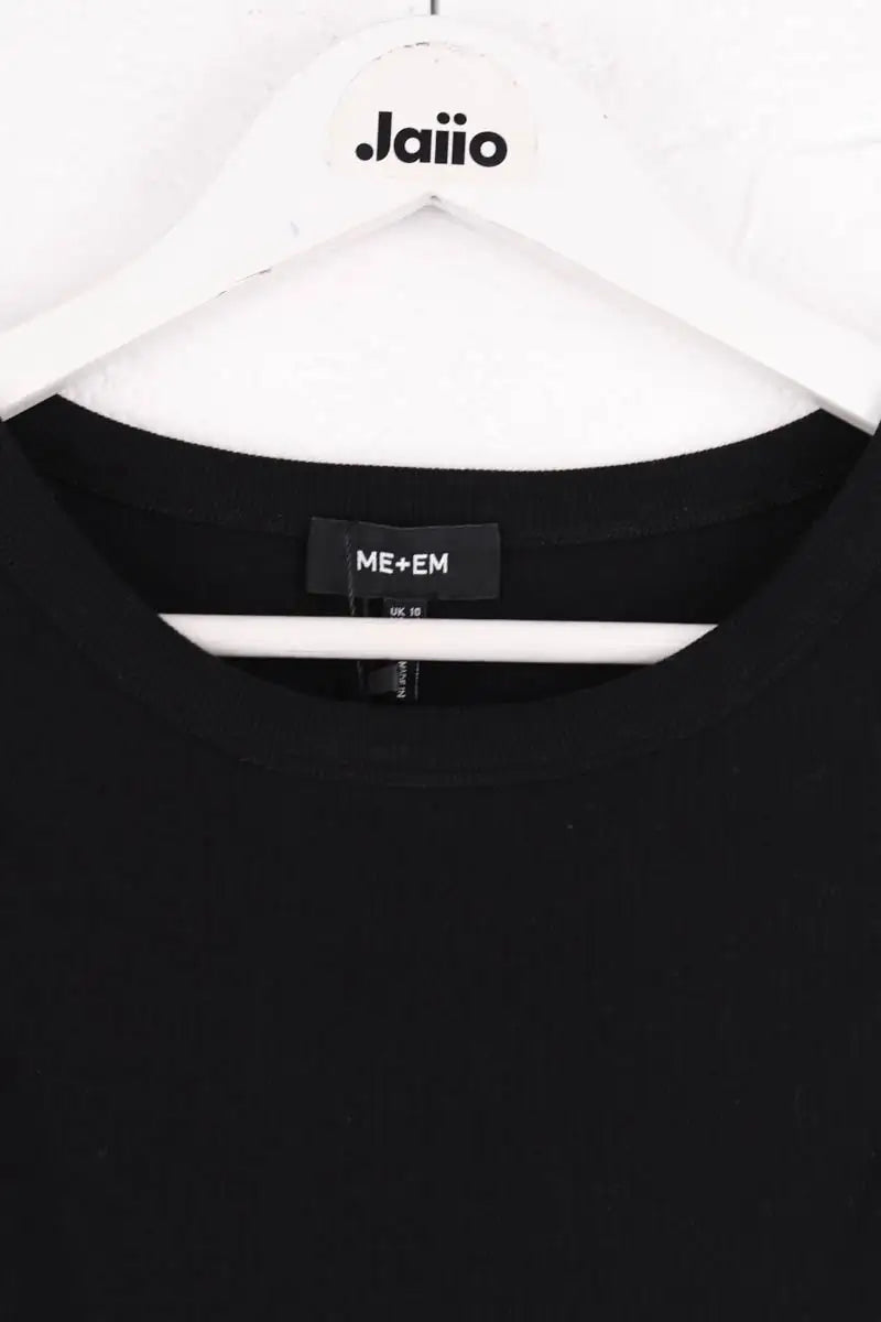 Top sans manche ME + EM Noir en Coton
