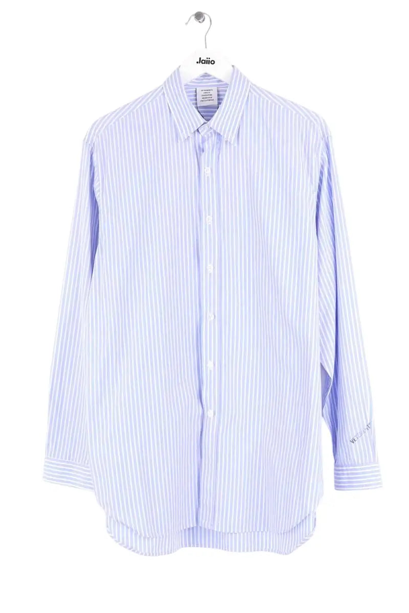 Chemise VETEMENTS Bleu en Coton, taille M - Seconde Main