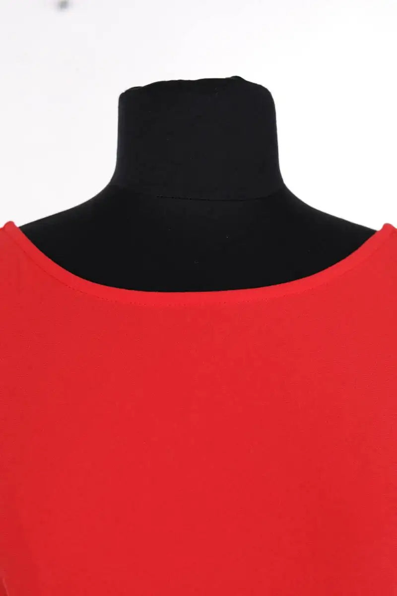 Robe Maje Rouge en Synthétique