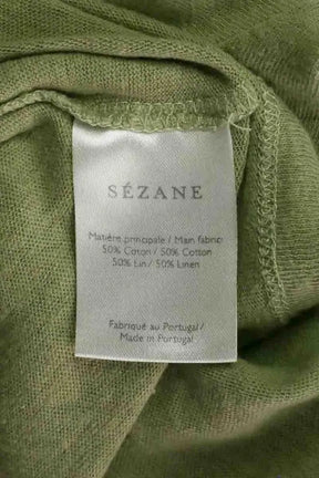 T-shirt Sézane Kaki en Coton