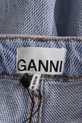 Jean large Ganni Bleu en Coton