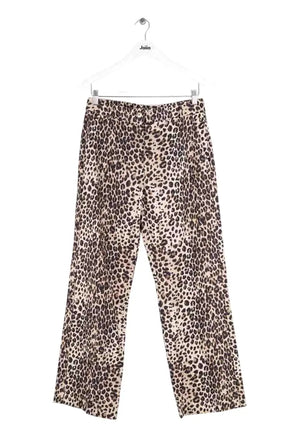 Pantalon large Marella Beige en Lin, taille M - Seconde Main