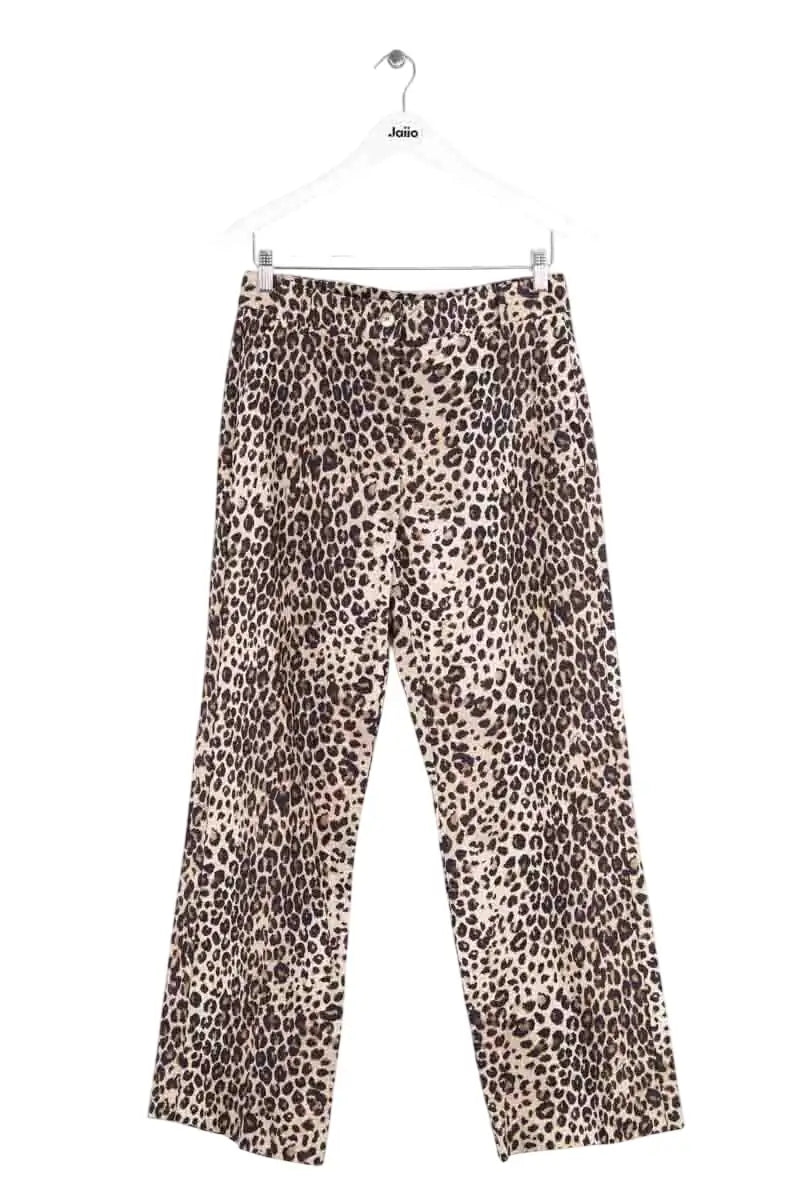 Pantalon large Marella Beige en Lin, taille M - Seconde Main