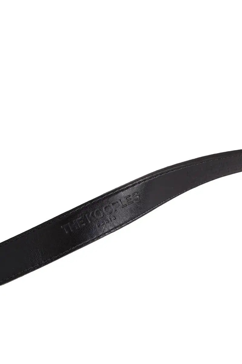 Ceinture en cuir The Kooples Noir en Cuir