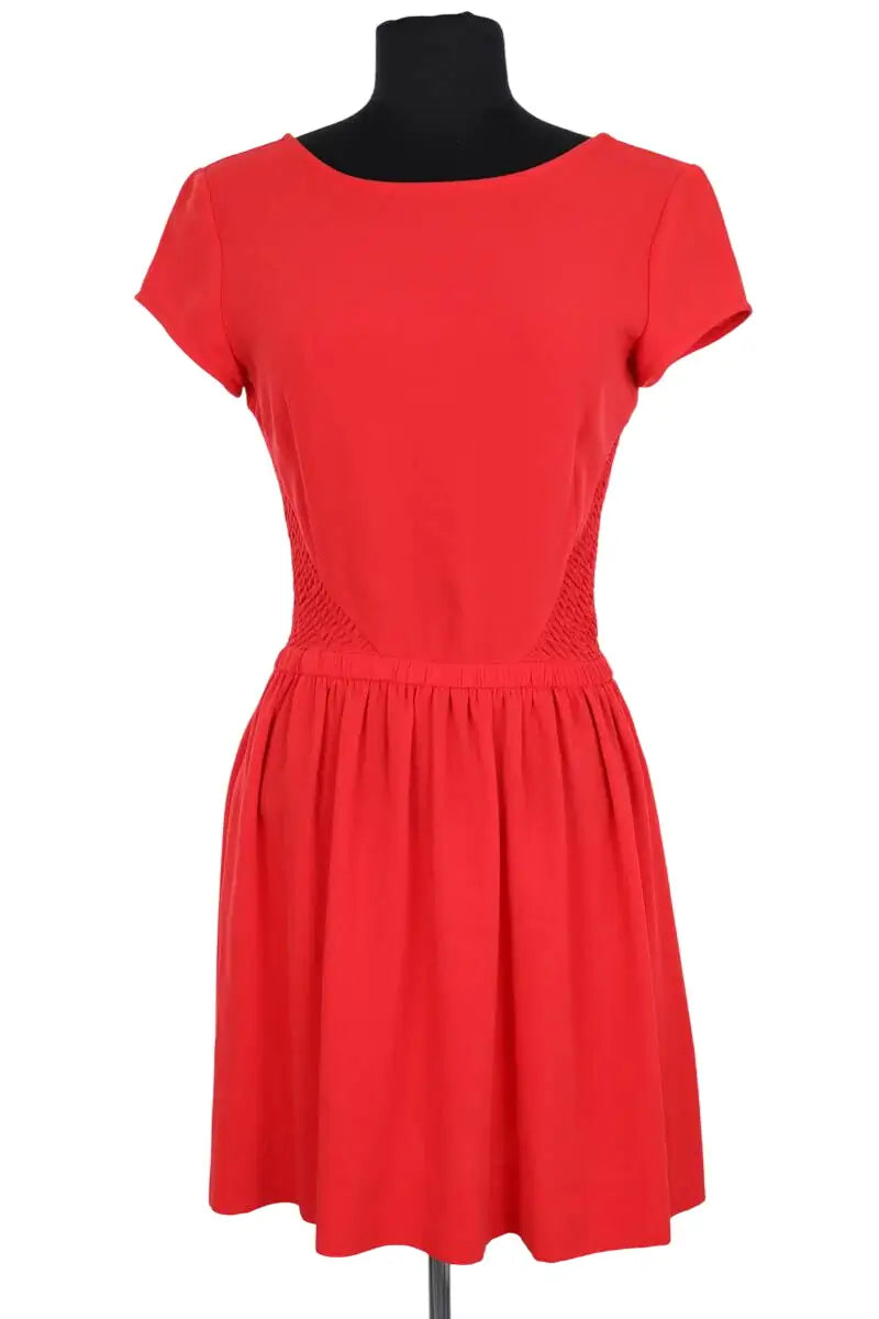 Robe Maje Rouge en Synthétique, taille S - Seconde Main