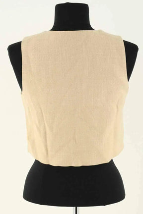 Gilet Sézane Beige en Synthétique