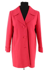 Manteau Claudie Pierlot Rose en Coton, taille S - Seconde Main