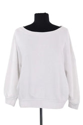 Sweatshirt American Vintage Blanc en Coton, taille XS - Seconde Main