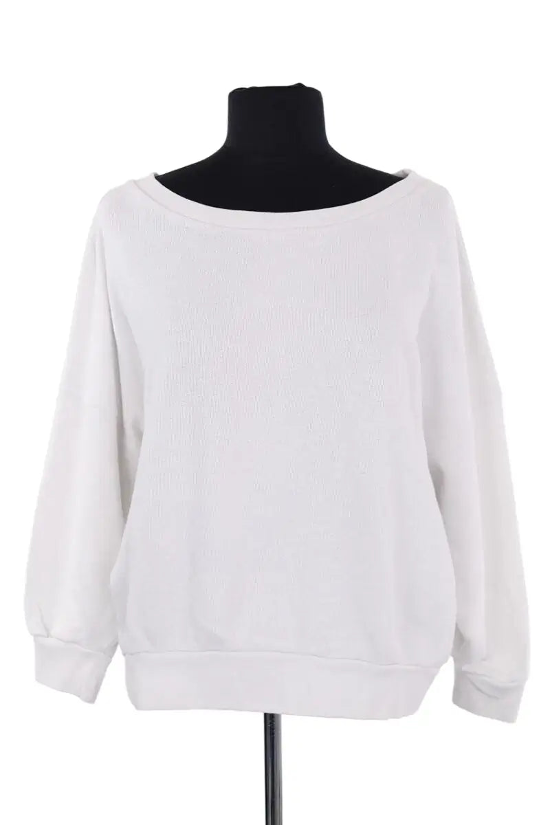 Sweatshirt American Vintage Blanc en Coton, taille XS - Seconde Main