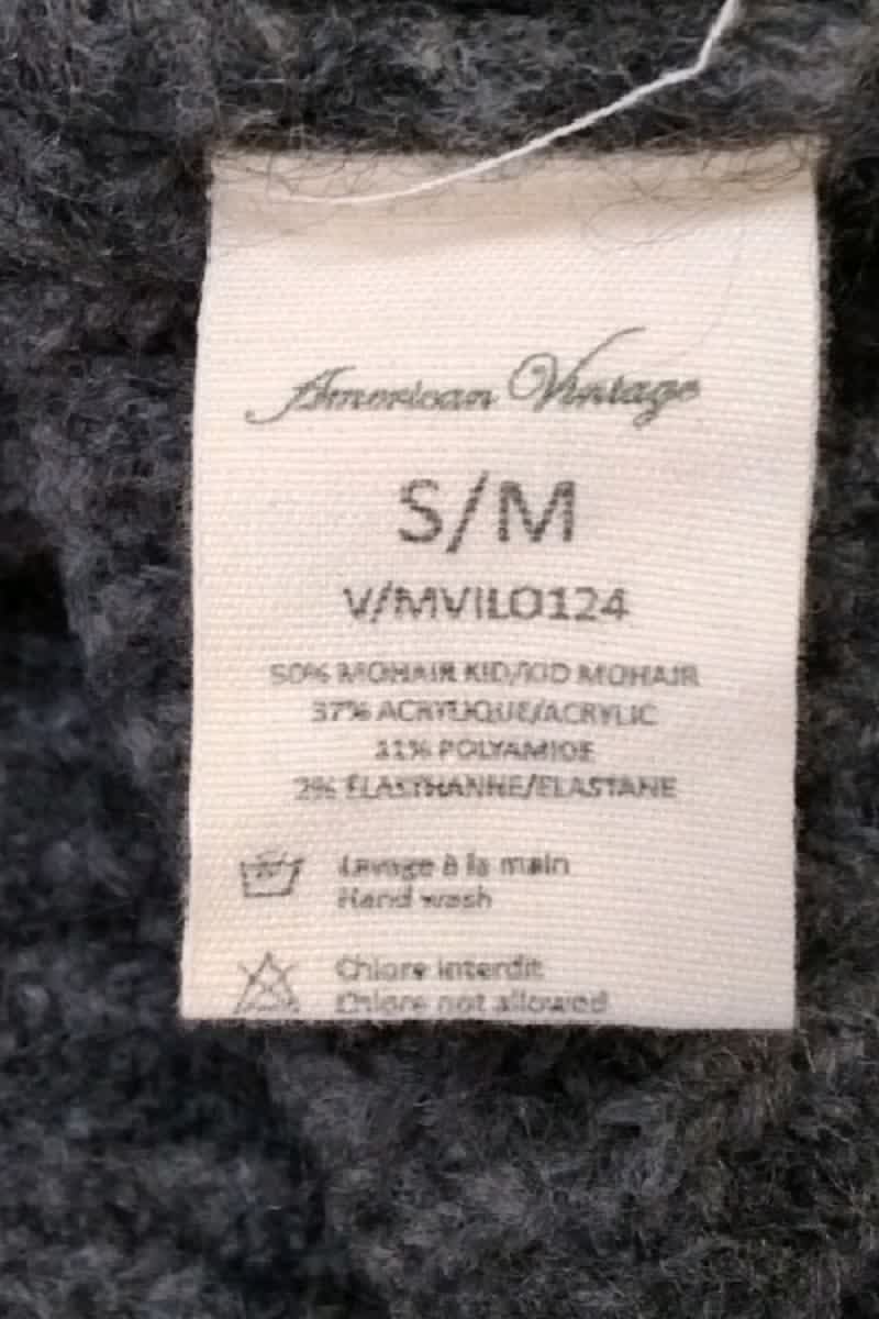 Sweatshirt American Vintage Gris en Laine