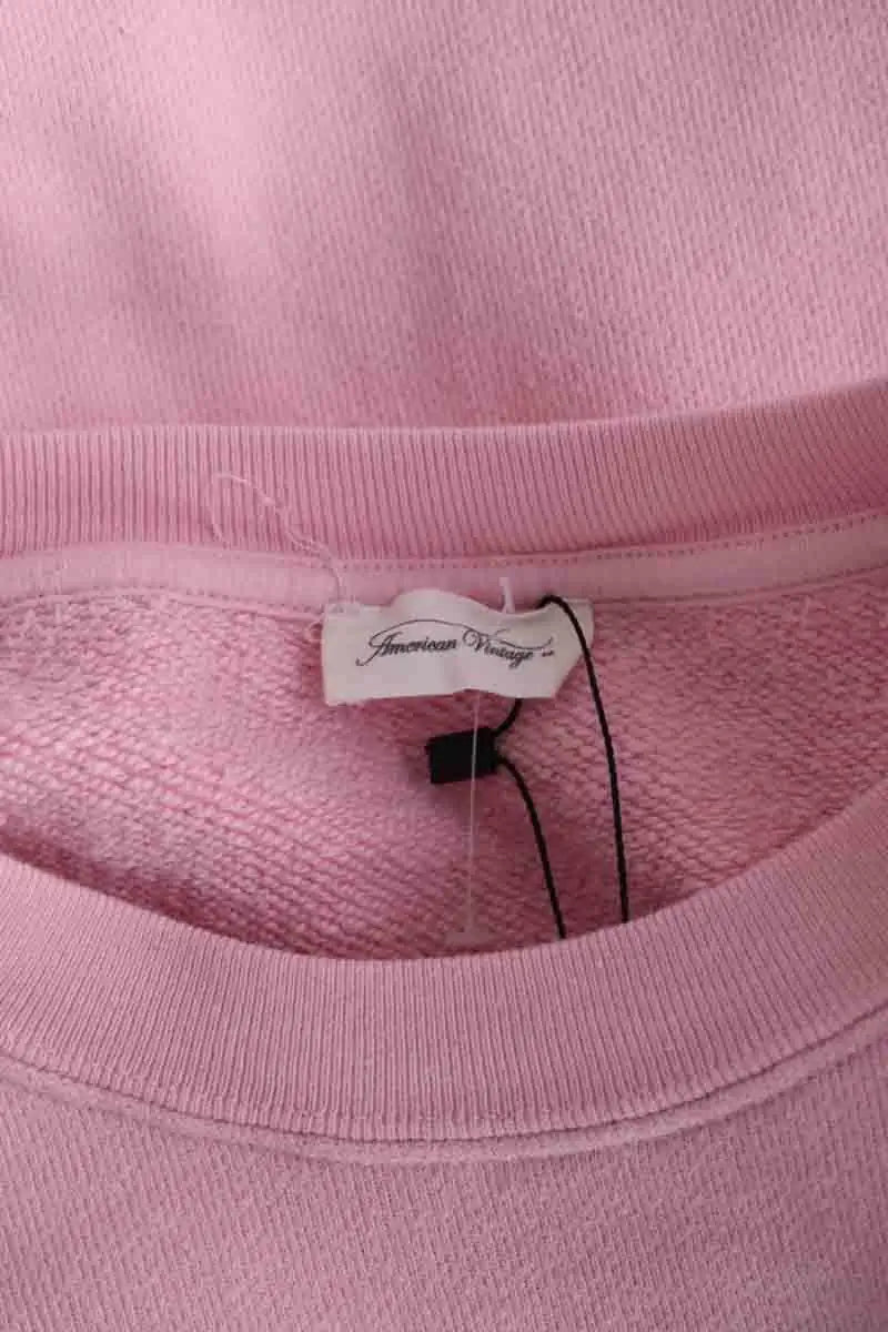 Sweatshirt American Vintage Rose en Coton