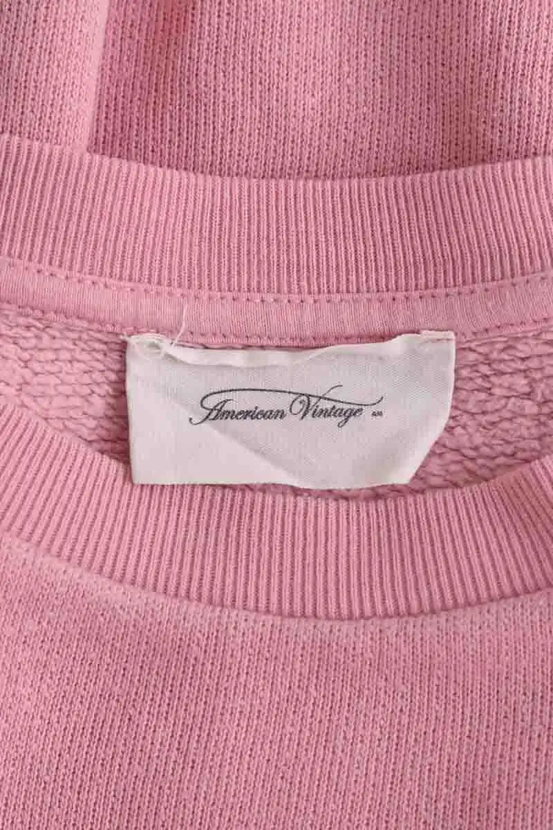Sweatshirt American Vintage Rose en Coton