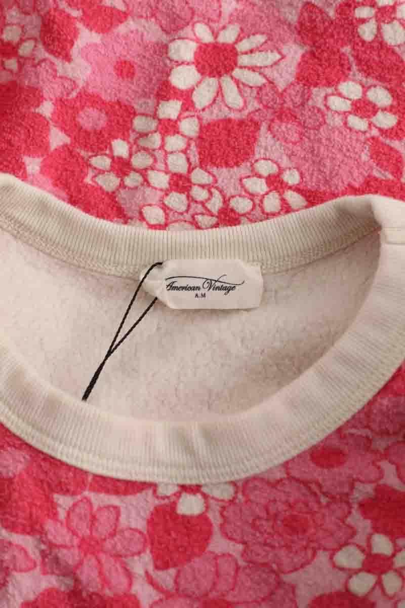 Sweatshirt American Vintage Rose en Coton