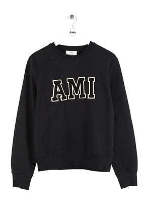Sweatshirt Ami Noir en Coton, taille M - Seconde Main