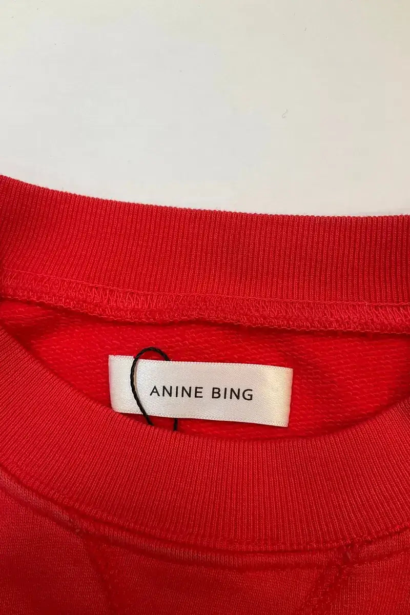 Sweatshirt Anine Bing Rouge en Coton