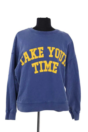 Sweatshirt Ba&Sh Bleu en Coton, taille M - Seconde Main