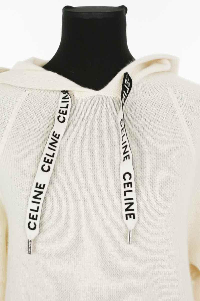 Sweatshirt Celine Blanc en Laine