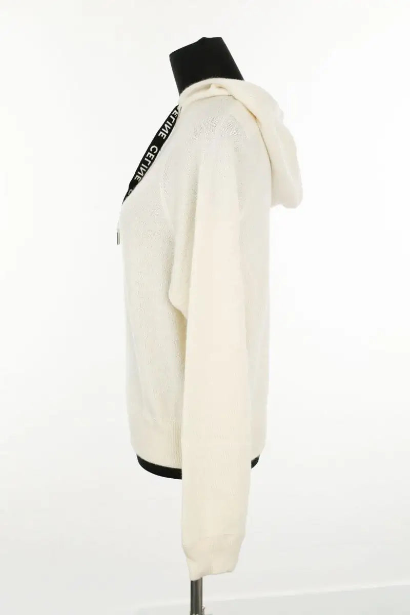 Sweatshirt Celine Blanc en Laine