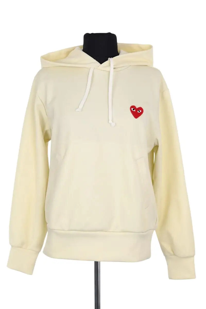 Sweatshirt Comme Des Garçons Jaune en Coton, taille L - Seconde Main