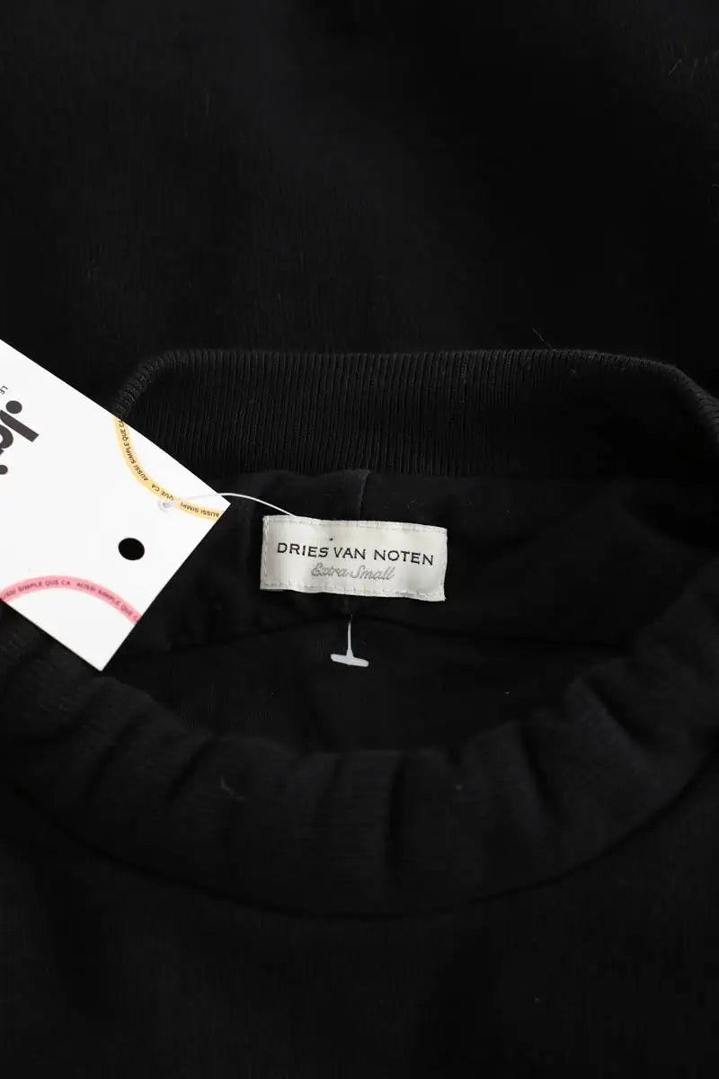 Sweatshirt Dries Van Noten Noir en Coton