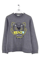 Sweatshirt Kenzo Gris en Coton, taille S - Seconde Main
