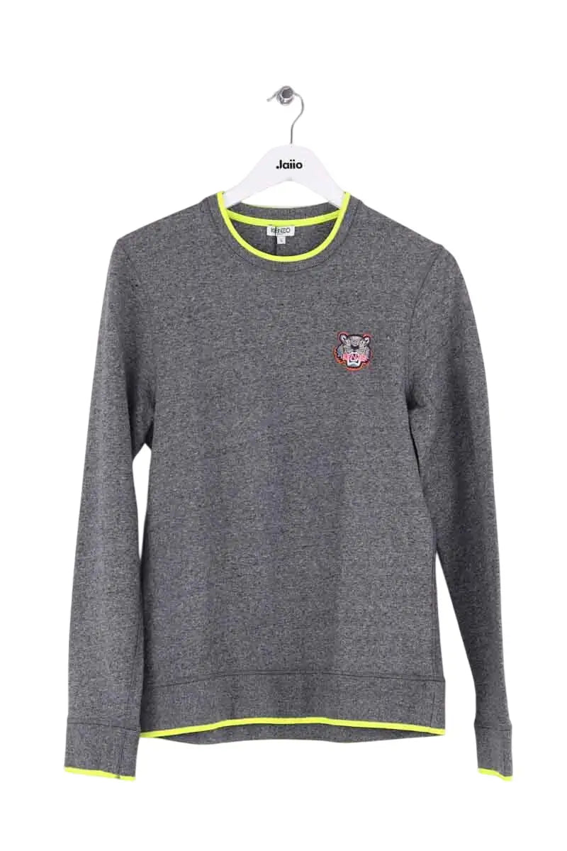 Sweatshirt Kenzo Gris en Coton, taille S - Seconde Main