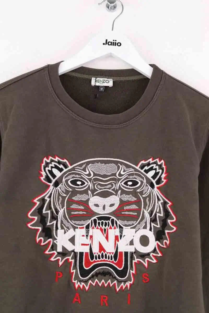 Sweatshirt Kenzo Kaki en Coton